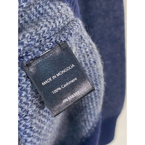 Zachary Prell Mens Cashmere Wool Sweater Textured Knit Long Sleeve Size XXL - Picture 4 of 16